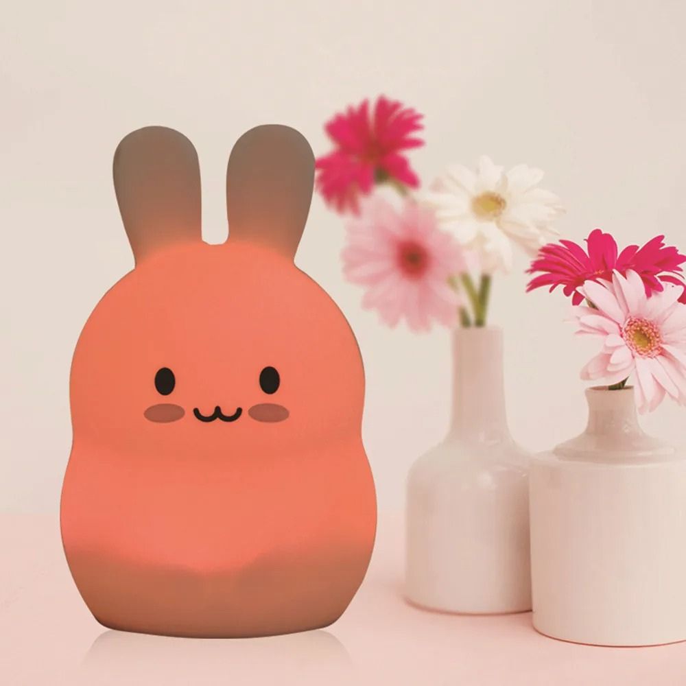 Veilleuse en silicone <br> Puffy le lapin