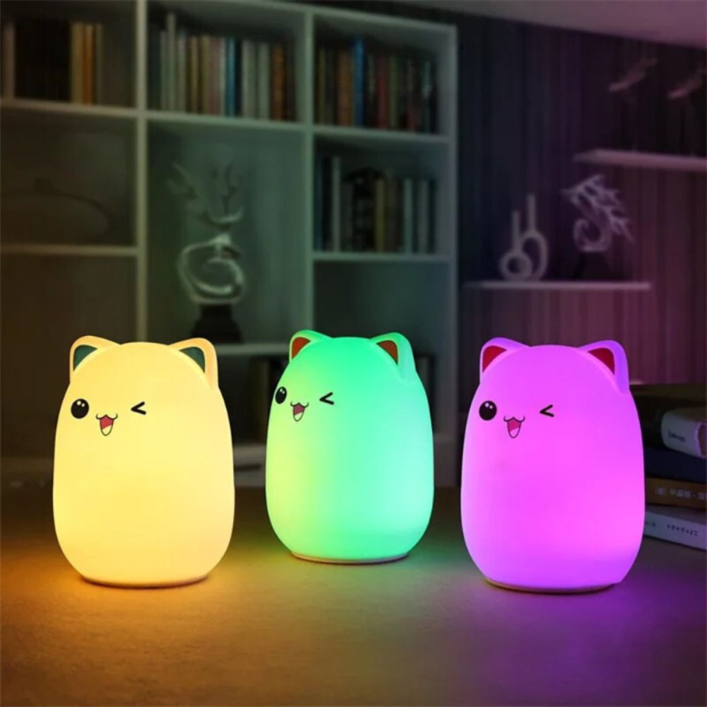 Veilleuse rechargeable <br> Pacha le chat