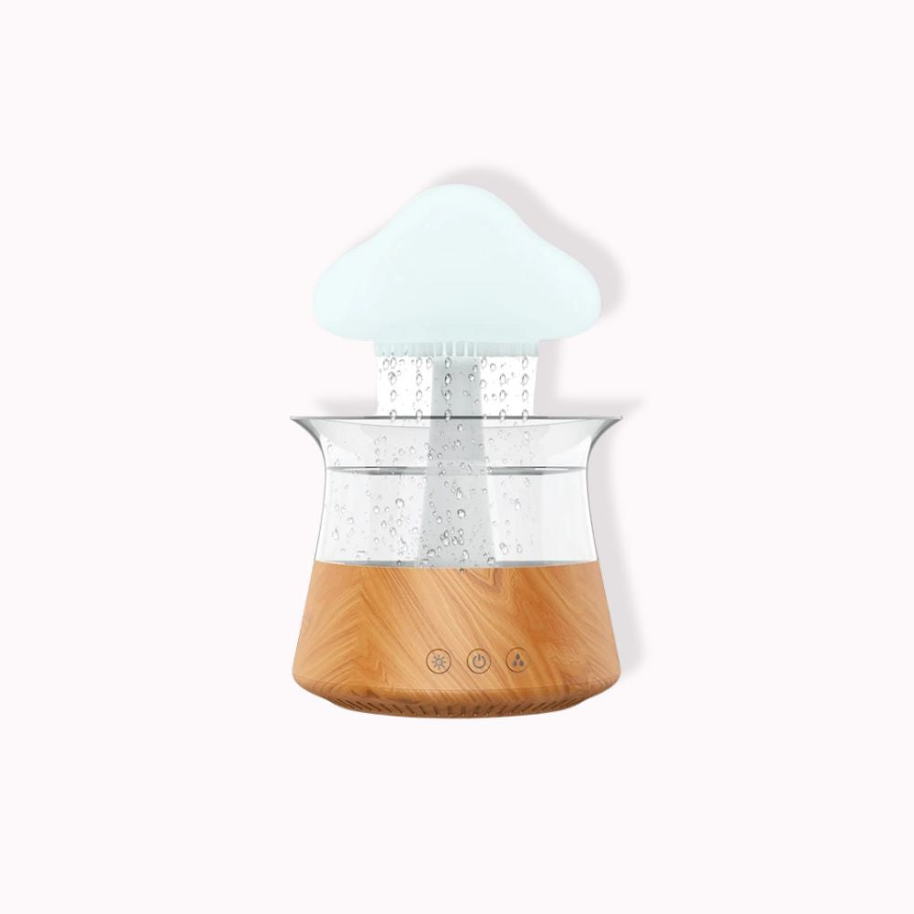 Veilleuse champignon <br> Humidifiateur avec pluie