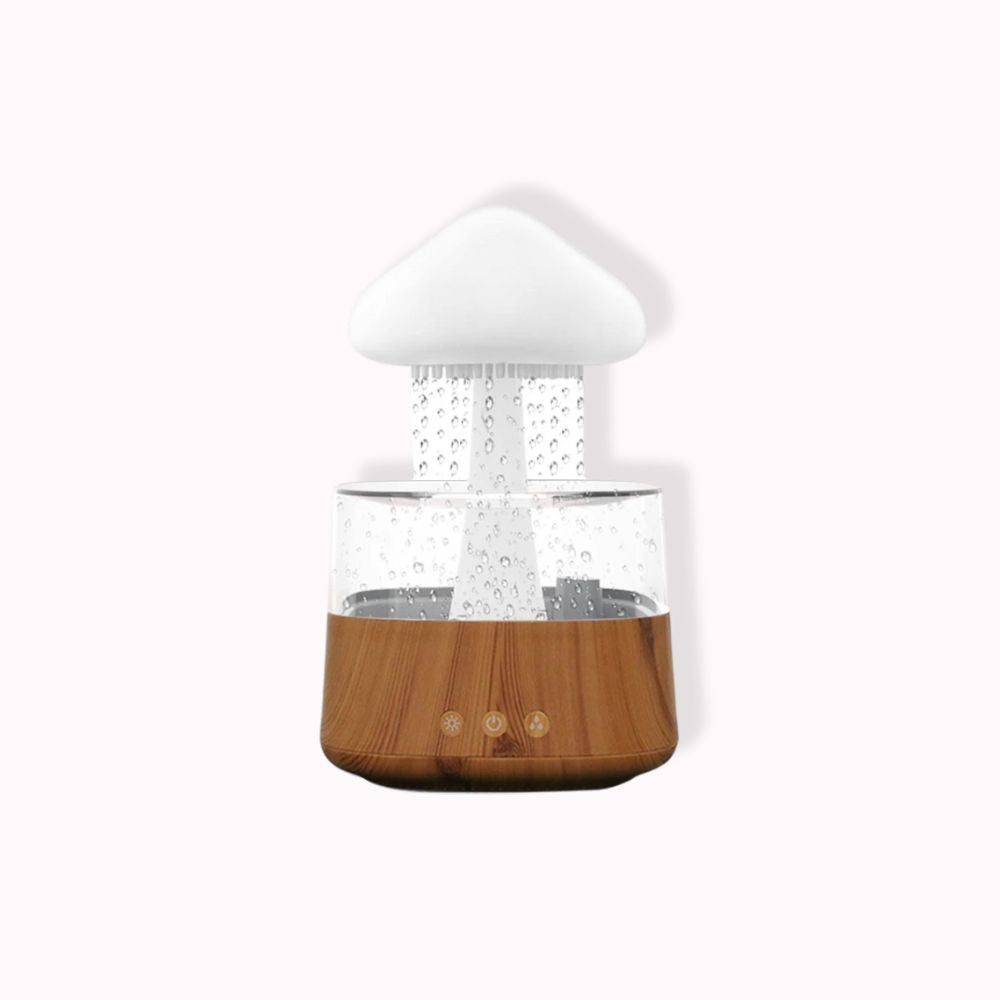 Veilleuse champignon <br> Humidifiateur avec pluie