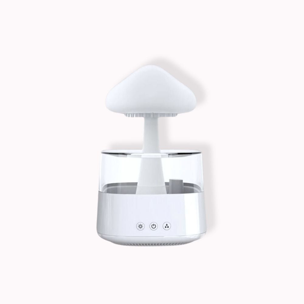 Veilleuse champignon <br> Humidifiateur avec pluie