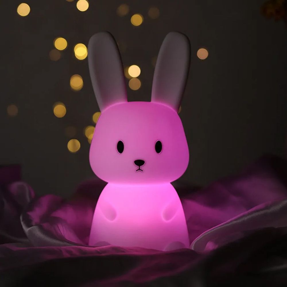 Veilleuse lapin <br> Pompon lumineux