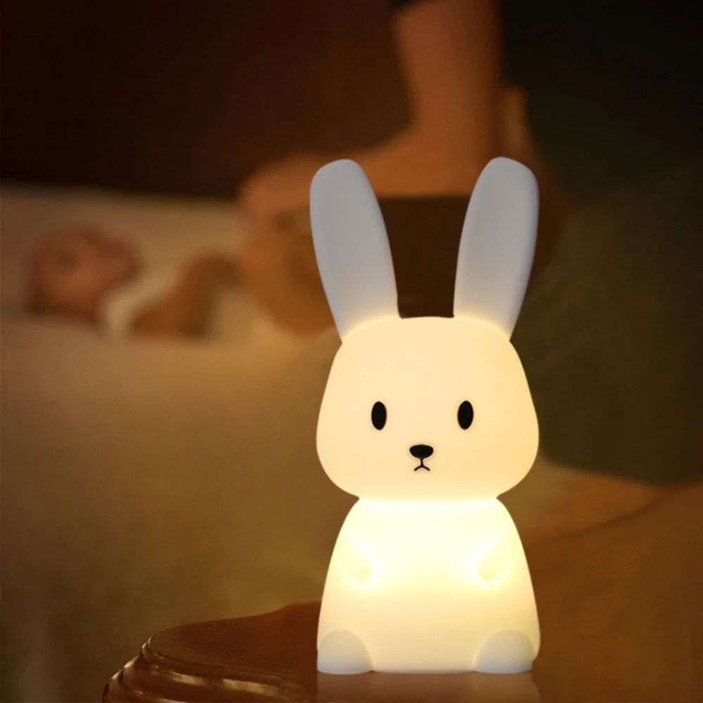 Veilleuse lapin <br> Pompon lumineux