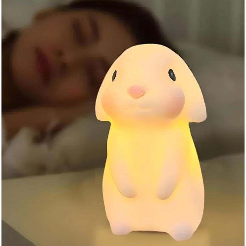 Veilleuse silicone <br> Lapin LED