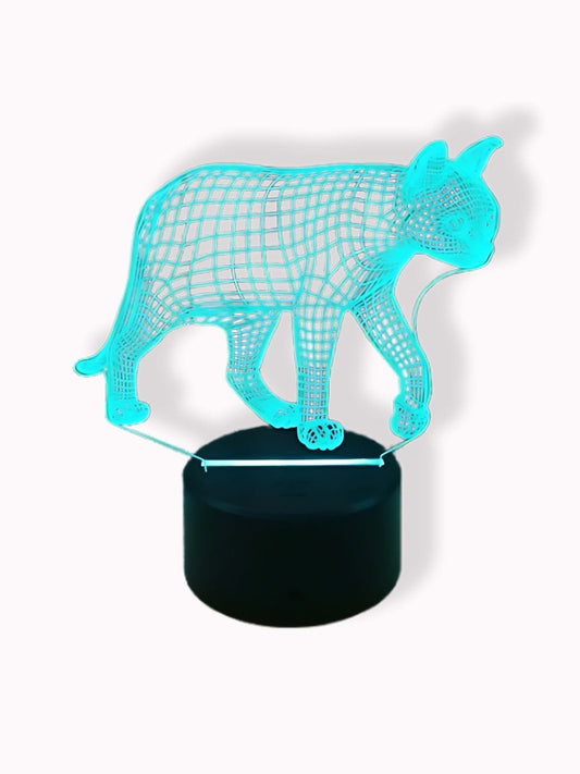 Veilleuse 3D Tigrou le chat | Illuminez les nuits des petits 7 couleurs