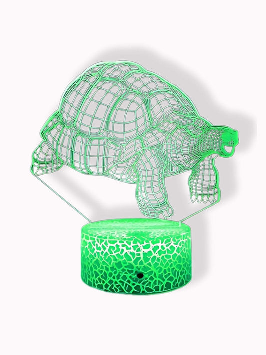 Veilleuse 3D Turbo la tortue 7 couleurs
