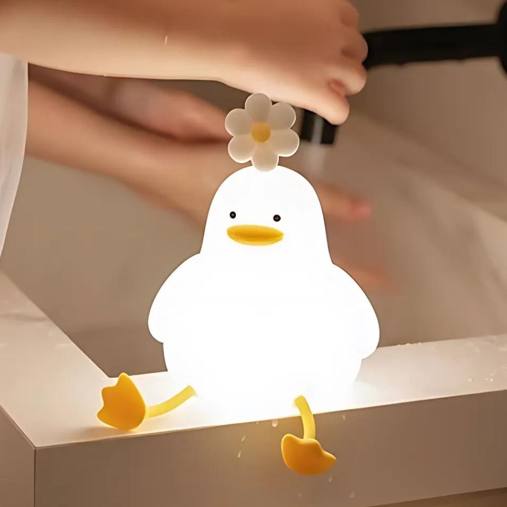 Veilleuse canard silicone | Apaisement garanti Blanc