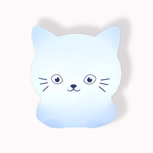 Veilleuse chat en silicone | Craquez pour cette lampe adorable 9 couleurs / Blanc