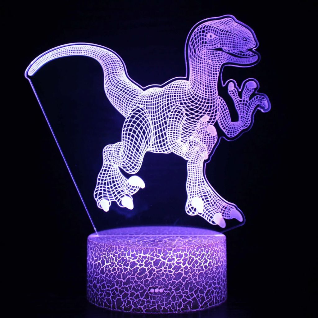 Veilleuse 3D et LED en forme de dinosaure | Caractéristiques