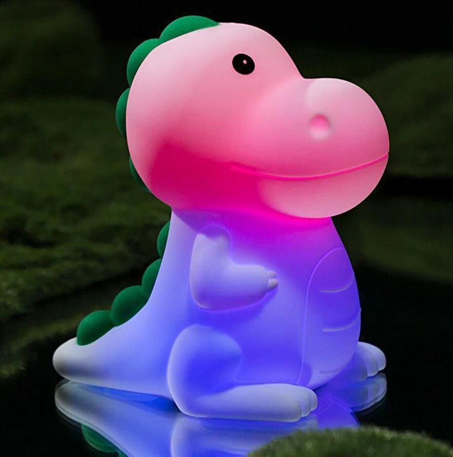 Veilleuse dinosaure en silicone lumineux et rechargeable | Caractéristiques