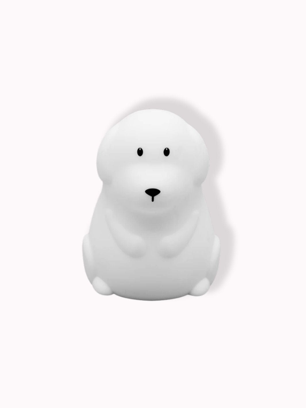 Veilleuse lampe chien Blanche