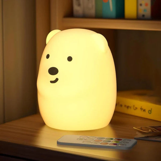 Veilleuse lampe ours | Apportez douceur à votre petit Blanche