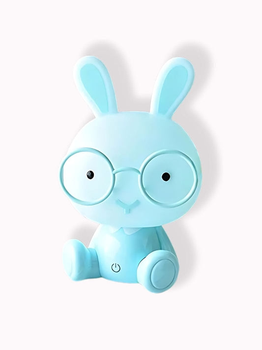 Veilleuse lapin à lunettes Bleu