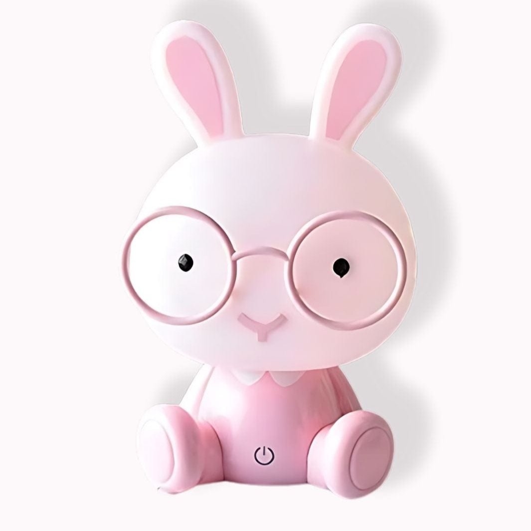 Veilleuse lapin à lunettes | Offrez à votre bambin des nuits paisibles Rose