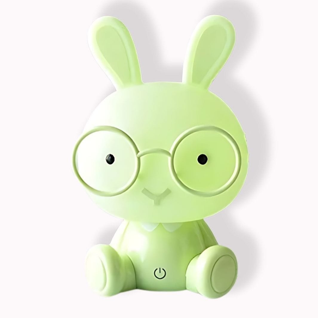 Veilleuse lapin à lunettes | Offrez à votre bambin des nuits paisibles Vert