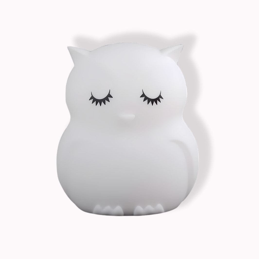 Veilleuse nomade hibou 9 couleurs / Blanc