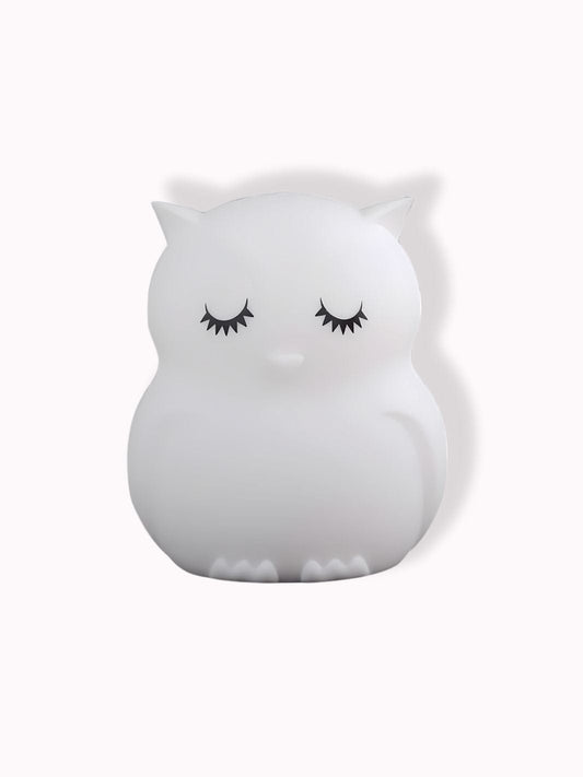 Veilleuse nomade hibou 9 couleurs / Blanc