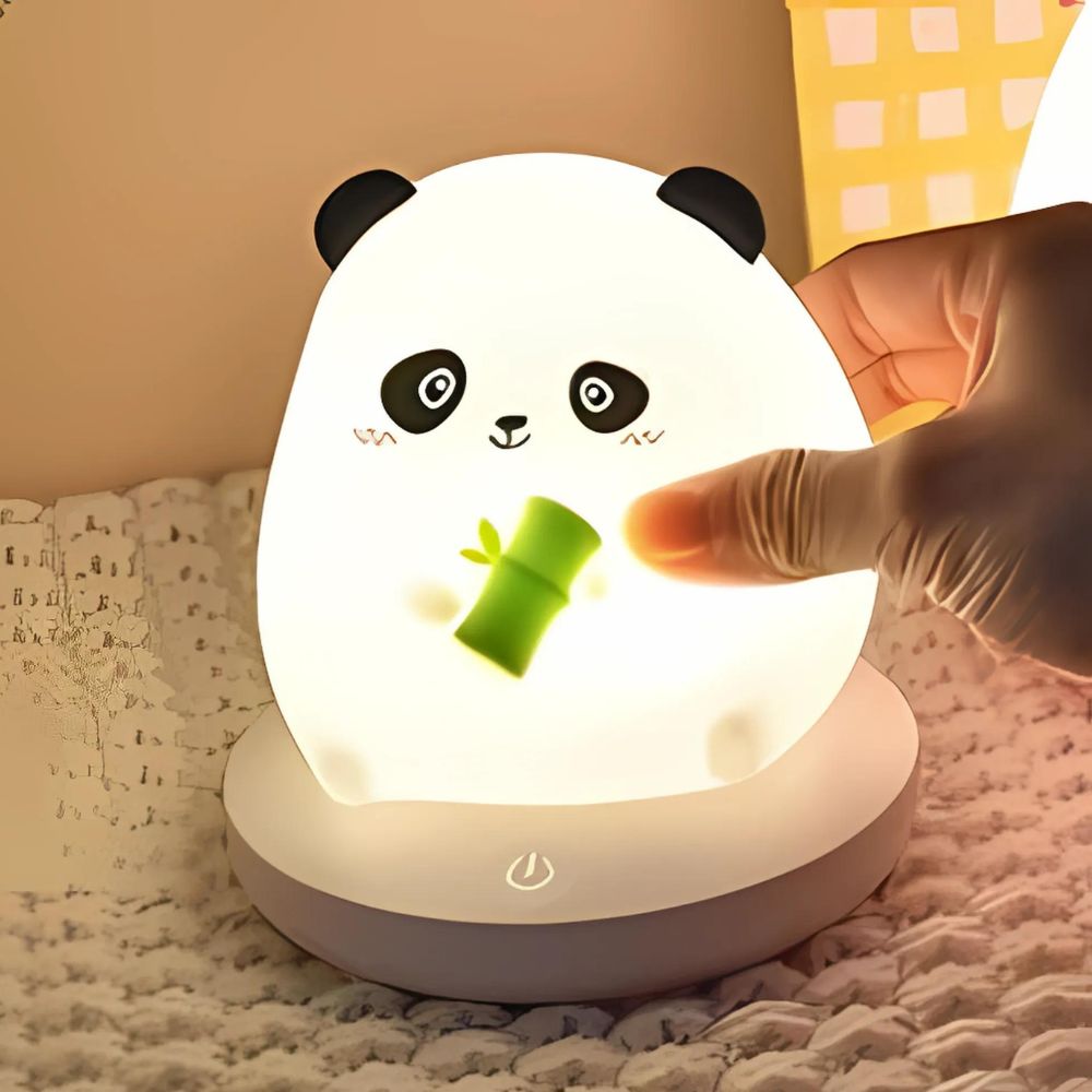 Veilleuse panda en silicone | Confort et Douceur Blanc