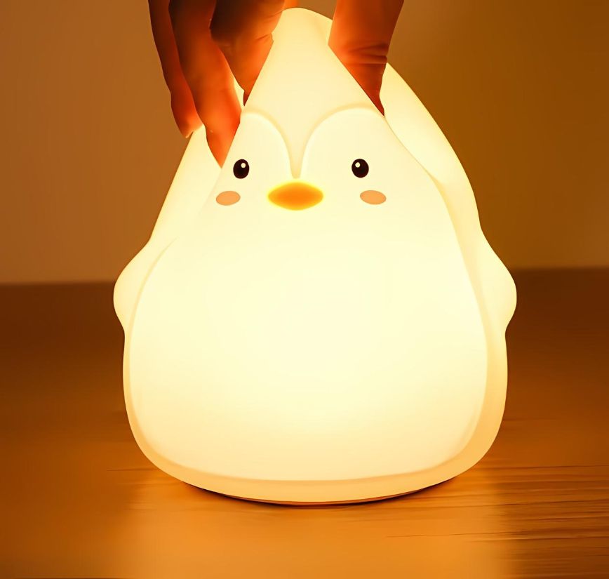 Veilleuse rechargeable et sans fil en forme de pingouin | Caractéristiques